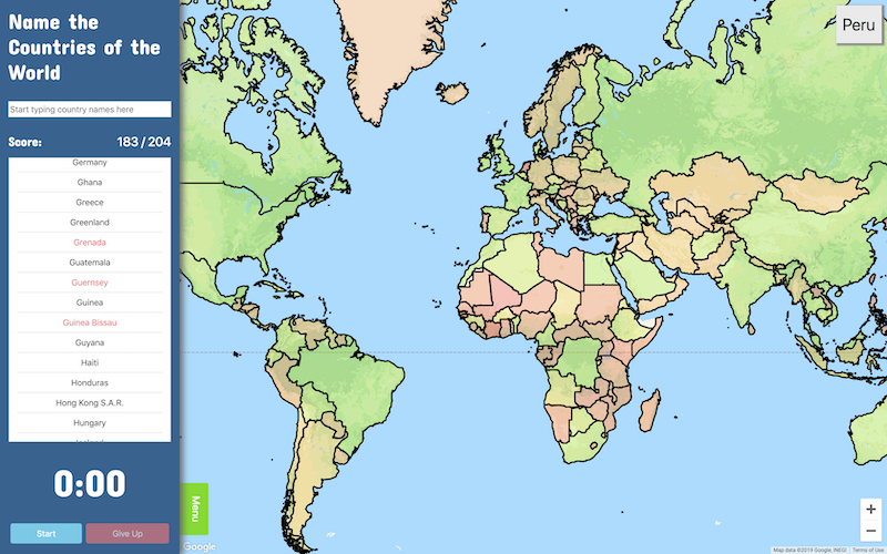 Quiz Map Screenshot